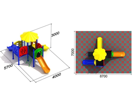 Детская площадка Мотылек 1.3, фото 2