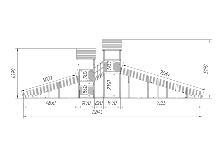 Зимняя горка Савушка Зима Wood 7/4, фото 6