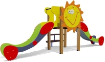 Горка двойная Солнышко 08412 для детской площадки Горка двойная Солнышко 08412 для детской площадки