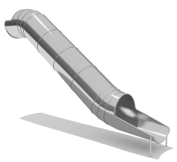Горка из нержавеющей стали ГГТН-765.2000.003 для детской площадки