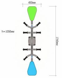 Качели-балансир ЛД041203 для детской площадки, фото 2 Качели-балансир ЛД041203 для детской площадки, фото 2