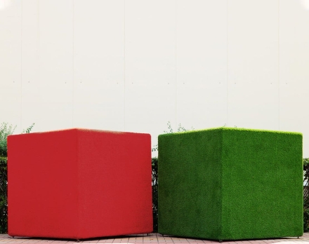 Топиари композиция геометрические фигуры Пять кубов - газон Eco, фото 2