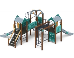 Детская игровая площадка Городок (Тайга) горка Н 1200 ДИК 2.01.3.01-03, фото 3