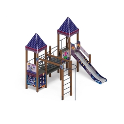 Детская игровая площадка Замок Пиксель ДИК 2.18.01-03 H=1500, фото 4