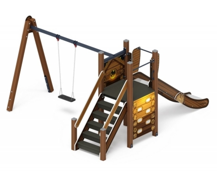 Детская игровая площадка Счастливое детство Эко ДИК 2.01.03-02 H=1200, фото 3