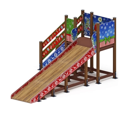 Горка Зима (новый год) (под анкера) - ИО 49.01.01-11.И1 - Н=1500, фото 1