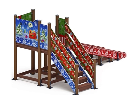 Горка Зима (новый год) (под анкера) - ИО 49.01.01-11.И1 - Н=1500, фото 2