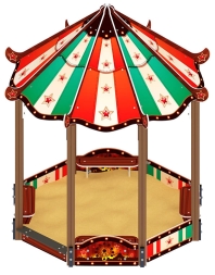 Песочный дворик Пагода Карнавал (Шапито) - ИО 6.01.02-20, фото 1