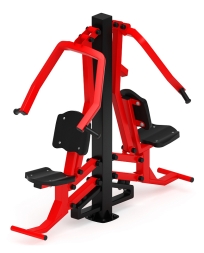 Жим от груди двойной (красный) - Уличный тренажер двойной - СТ 030-11.И1, фото 5