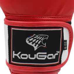 Перчатки боксерские KouGar KO200-4, 4oz, красный, фото 3