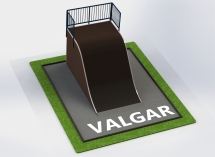 Квотерпайп роулин, разгонная горка волна