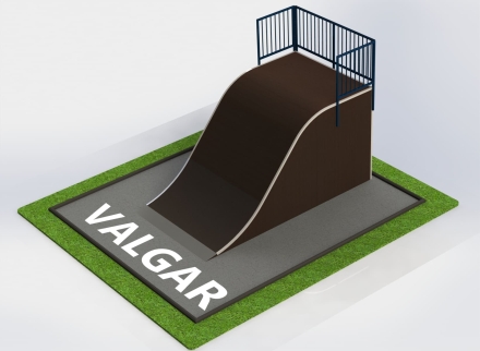 Квотерпайп роулин, разгонная горка волна, фото 2