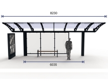 Остановочный павильон "Прайм-8" Остановочный павильон "Прайм-8"