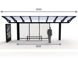 Остановочный павильон "Прайм-8", фото 2 Остановочный павильон "Прайм-8", фото 2