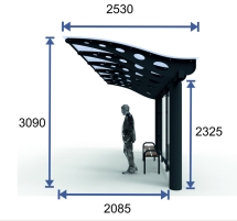 Остановочный павильон "Прайм-8" Остановочный павильон "Прайм-8"