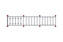 Рукоход с изменением высоты и с вспомогательными рукоятками для лиц с ОВЗ Рукоход с изменением высоты и с вспомогательными рукоятками для лиц с ОВЗ