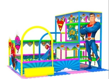 Детский игровой лабиринт «Супер герой» 8,2 м² (2,35*3,5*2.5м), фото 3