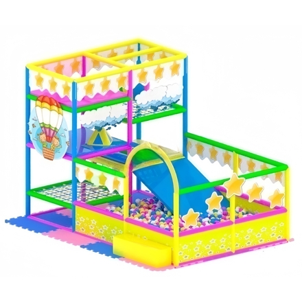 Детский игровой лабиринт «Супер герой» 8,2 м² (2,35*3,5*2.5м), фото 1