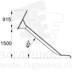 Горка из нержавеющей стали размером 2700х480 мм, фото 5