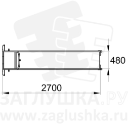 Горка из нержавеющей стали размером 2700х480 мм, фото 4