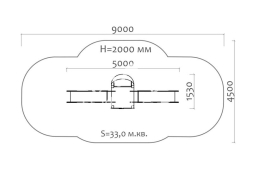Горка двойная Слоненок 08411 для детской площадки, фото 3 Горка двойная Слоненок 08411 для детской площадки, фото 3