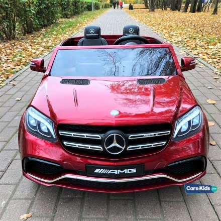 Электромобиль Mercedes-Benz GLS 63 AMG 4WD MP3 красный, фото 7
