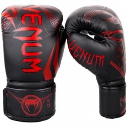 Перчатки боксерские Venum Gladiator Black/Red, фото 2