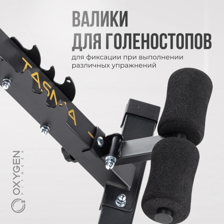 Силовая скамья регулируемая домашняя OXYGEN FITNESS TASMAN, фото 3