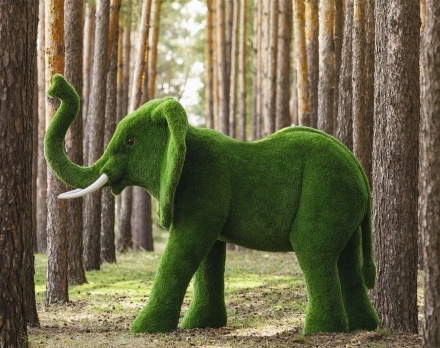 Топиари слон Барон - газон Premium, фото 1