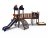 Детский игровой комплекс Весенница-2 с песочницей и металлическим скатом Н-1200 ДИО 04113