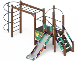 Детская игровая площадка Геометрия Навина горка Н 1200 ДИК 2.09.02-02, фото 3 Детская игровая площадка Геометрия Навина горка Н 1200 ДИК 2.09.02-02, фото 3