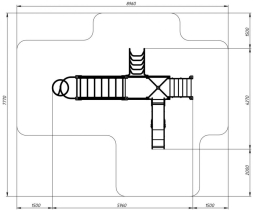 Детская игровая площадка Геометрия Навина горка Н 1200 ДИК 2.09.02-02, фото 6 Детская игровая площадка Геометрия Навина горка Н 1200 ДИК 2.09.02-02, фото 6