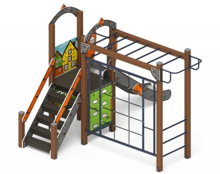 Детская игровая площадка Играйте с нами Город ДИК 2.01.1.05-01 H=1200, фото 3