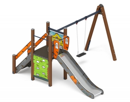 Детская игровая площадка Счастливое детство Город ДИК 2.01.03-01 H=1200, фото 1