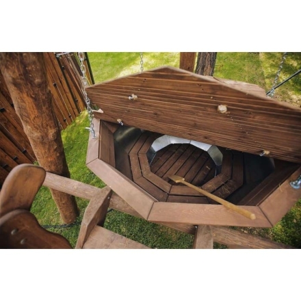 Сибирский банный чан &quot;Илья Муромец&quot; на бревнах + печь (нерж. сталь) 2250 мм, фото 3