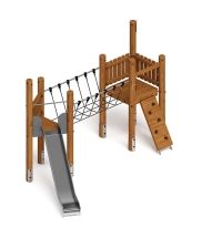 Игровой комплекс (лиственница темный) ДИК 2.24.05-Л.02.И1.01