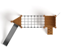 Игровой комплекс (лиственница темный) ДИК 2.24.05-Л.02.И1.01