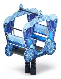 ИО 23.03.03-04 Качалка на пружине карета Снежная королева, фото 2