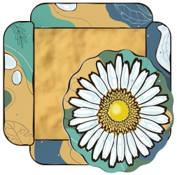 Песочница с навесом Ромашка (Пастель) - ИО 5.01.16-01, фото 5