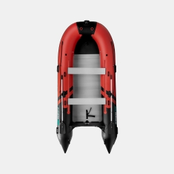 Gladiator C 420 AL ACTIVE Красно-черный моторная лодка ПВХ Алюминиевый пайол, фото 3