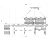 Печь Аристократ 7304 Прямоугольный кирпич желтый