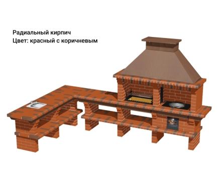 Печь Аристократ 7304 Прямоугольный кирпич желтый, фото 13