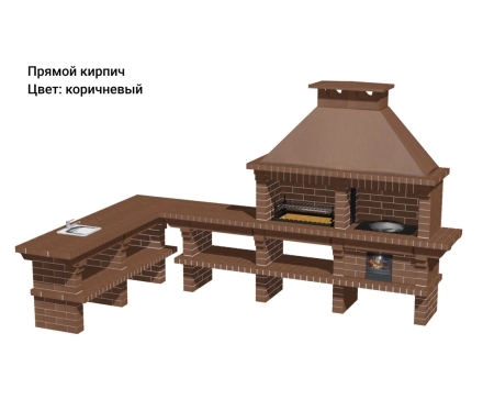 Печь Аристократ 7304 Прямоугольный кирпич желтый, фото 14