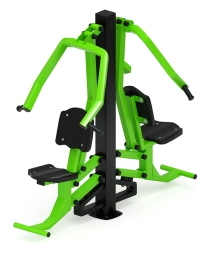 Жим от груди двойной (зеленый) - Уличный тренажер двойной - СТ 030-12.И1, фото 4