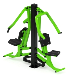 Жим от груди двойной (зеленый) - Уличный тренажер двойной - СТ 030-12.И1, фото 3