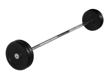 Штанга неразборная "Barbell" с чёрными дисками d 25 мм, 25 кг Штанга неразборная "Barbell" с чёрными дисками d 25 мм, 25 кг