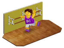 Кронштейн для хореографического станка настенный двухрядный