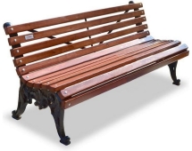 Скамейка чугунная Лирика 2 м (3 опоры)