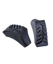 Палки для скандинавской ходьбы Longway, 77-135 см, 2-секционные, чёрный/ярко-зелёный