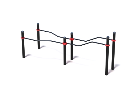 Брусья разноуровневые с возможностью занятий для инвалидов и лиц с ОВЗ, фото 1